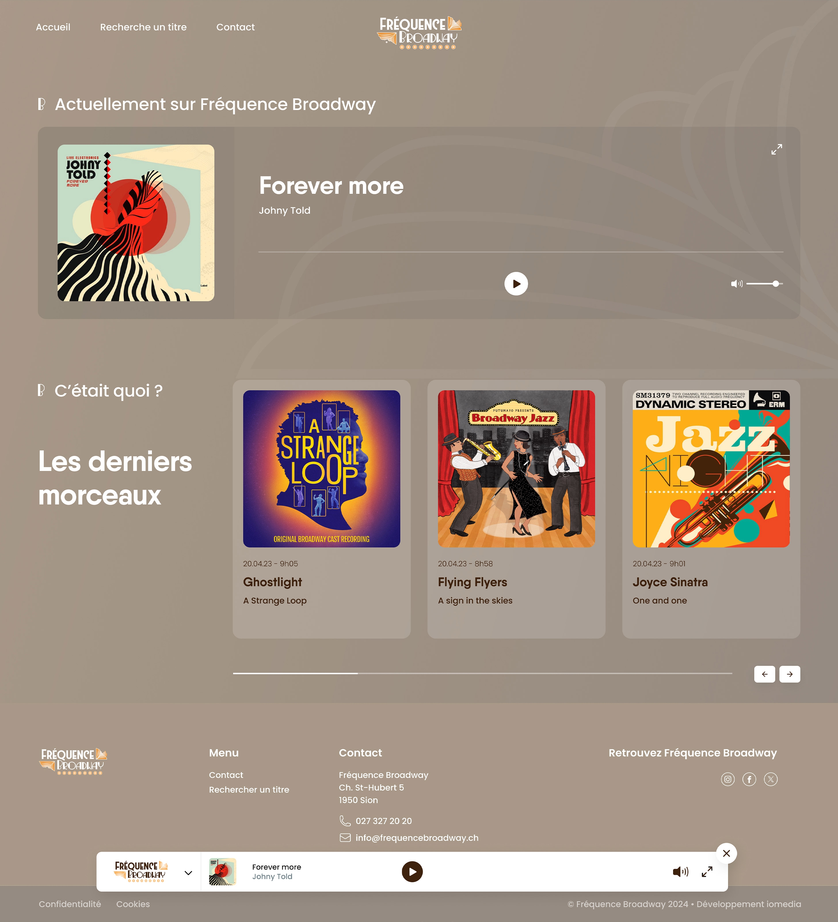 Fréquence Broadway - Maquette