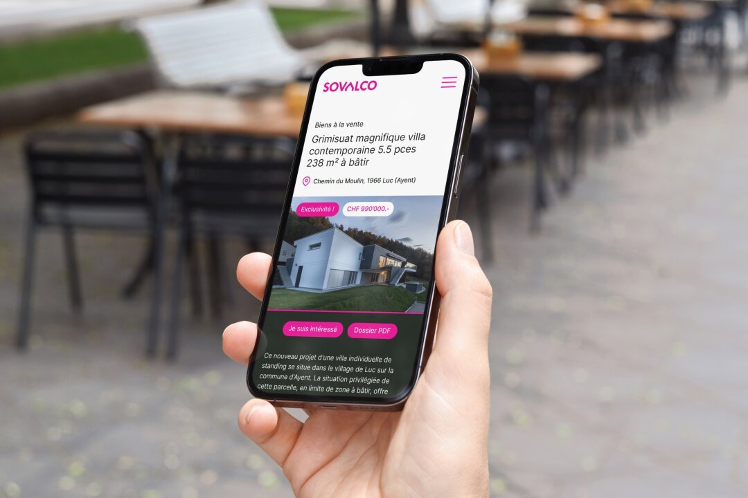 Sovalco mockup mobile