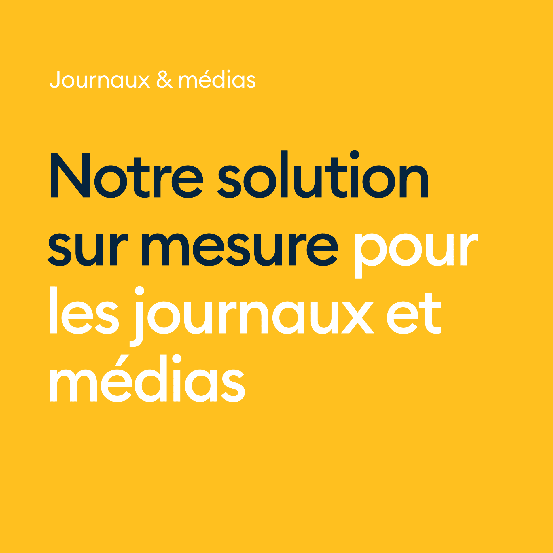 Journaux et Medias